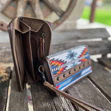 Tooled Saddle Blanket Wallet