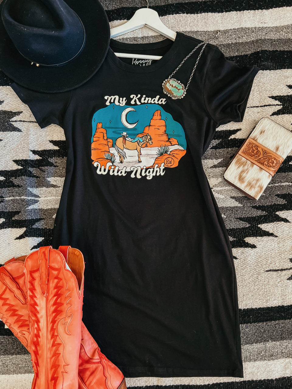 My Kinda Wild Night Tee Dress - Main Image