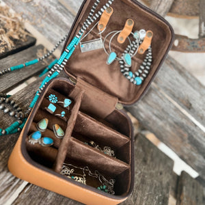 Tooled & Hide Jewellery Box