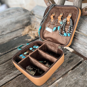 Tooled & Hide Jewellery Box