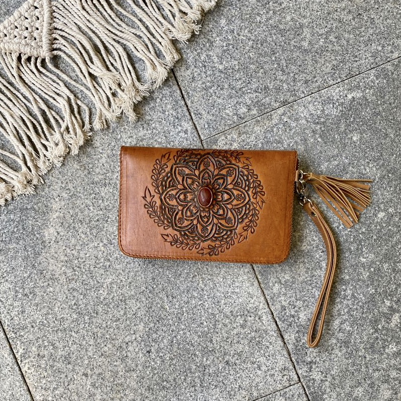 Leather Tooled Wallet